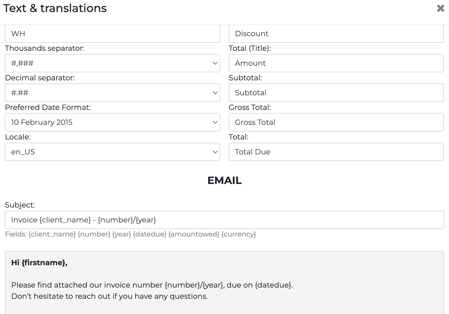 Text Customization And Language Onpipeline CRM Support